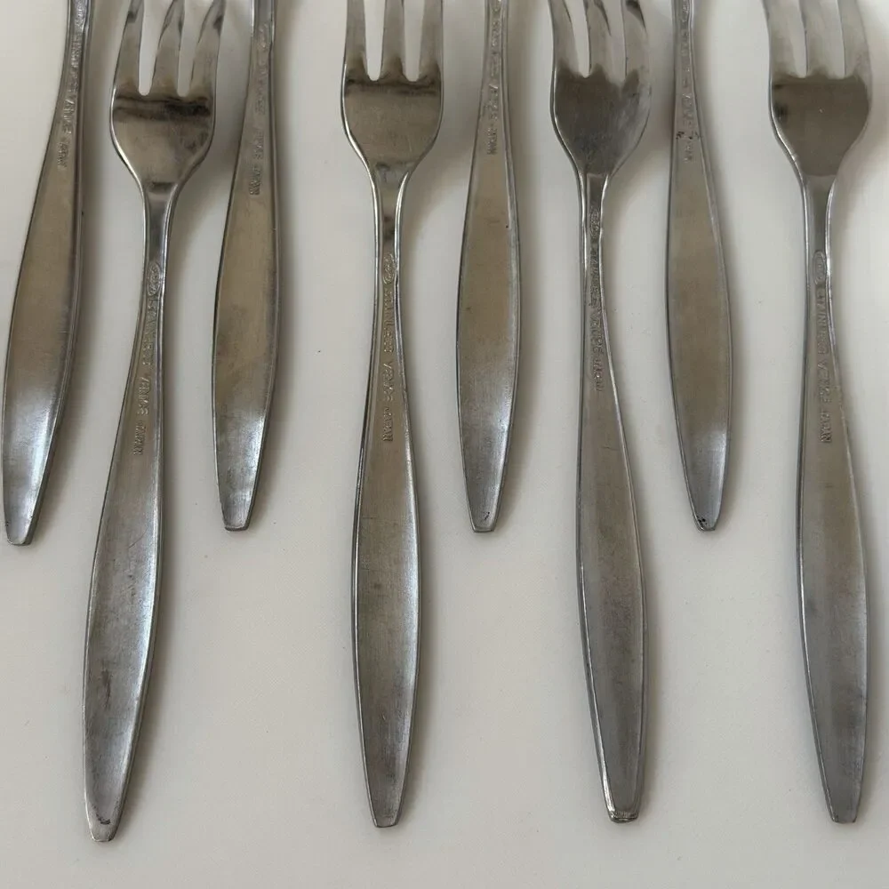 8pc AMC Venice Cocktail/Seafood Fork 5 3/8” Stainless Japan Satin